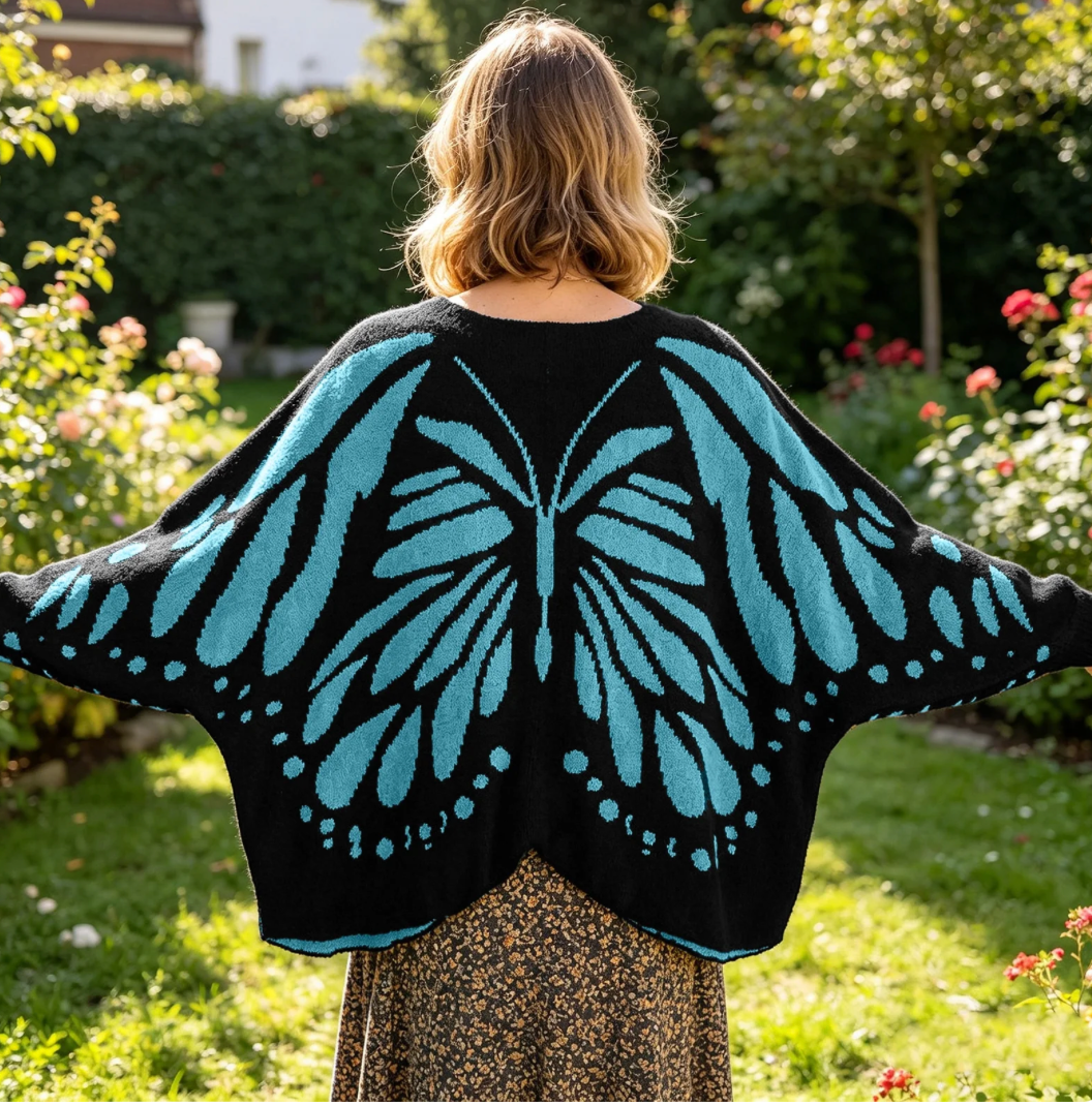 Antonia's Threads- Handmade Butterfly Cardigan