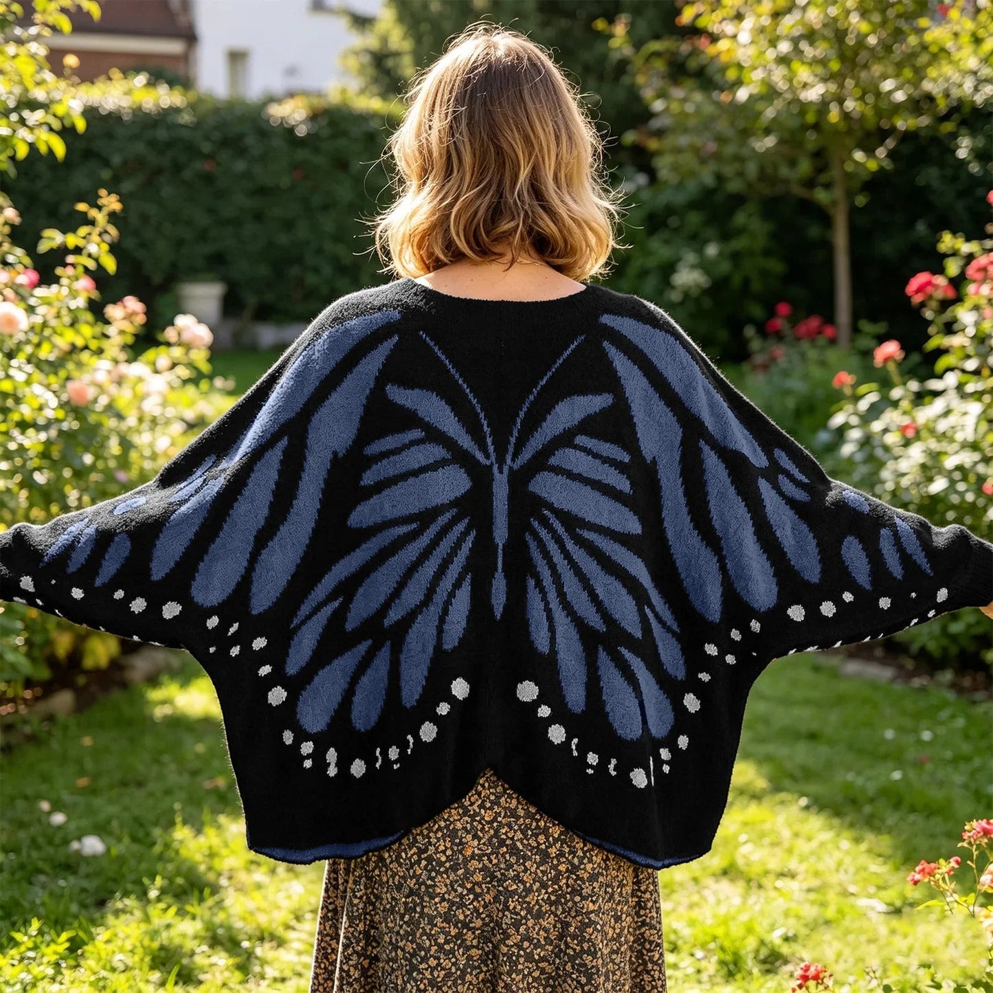 Antonia's Threads- Handmade Butterfly Cardigan