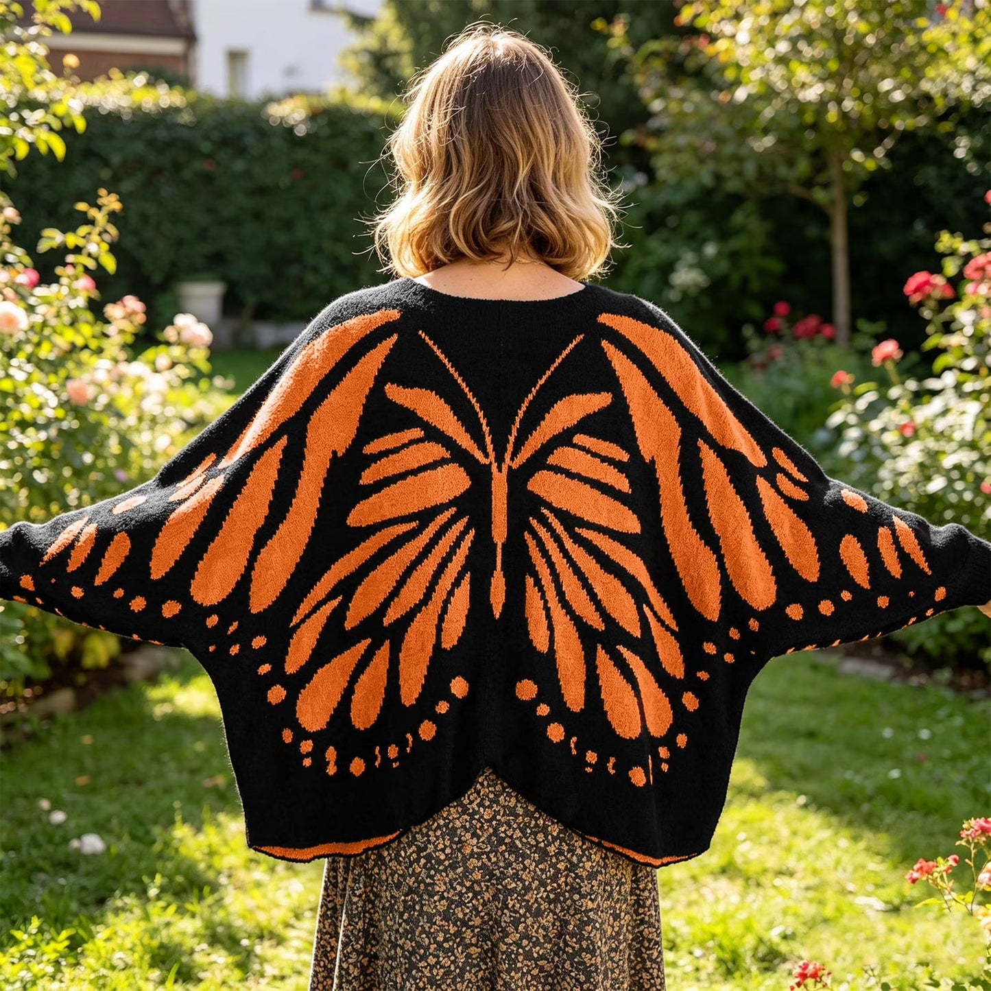 Antonia's Threads- Handmade Butterfly Cardigan
