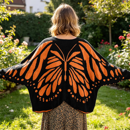 Antonia's Threads- Handmade Butterfly Cardigan
